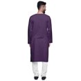 thumbnail image 3 of Atasi KurtaForMen Coupe Unie à Manches Longues pour Hommes en Coton à Col Rond, 3 of 5