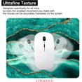 thumbnail image 4 of Green Marble Mouse Pad, Modern Waterproof Anti Slip Rubber Base Gaming Mousepad for Computer Laptop, Gold Agate Mouse Pad with Design for Women Working, 9.5x7.9 Inch, Green Agate, 4 of 5