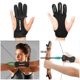 thumbnail image 4 of Mumian Archery Gloves Leather Three Finger Protector Archery Protective Gear Accessories, 4 of 7