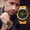Yellow-F, variant on TIMIFIS Watches for Women Stainless Steel Luxury Sport Analog Quartz Modern Men Fashion Wrist Watch BK ummer