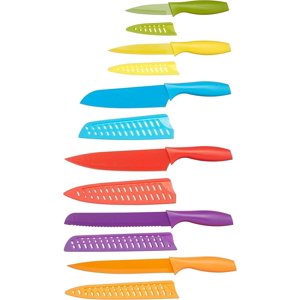 Piece ColorCoded Kitchen Knife Set Knives with Blade Guards