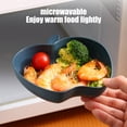 thumbnail image 5 of Apples Shape Plates Impregnable Dinner Plates Dishwasher Microwave Safe Plastic Plates Reusable Lightweight Plates For Kitchen Or Camping 3.35x3.15 Inches, 5 of 5
