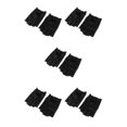 thumbnail image 2 of maskred Fashionable Retro PU Leather Men s Fingerless Driving Cycling Gloves Black Hook Loop XL 5Set, 2 of 6