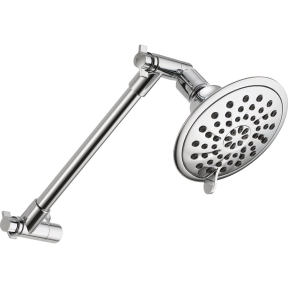 Peerless 3-Setting Shower Head with Adjustable Arm in Chrome