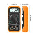 thumbnail image 1 of Digital Multimeter Automatic Voltmeter Profesional Tester Multimeter With Thermocouple Lcd Backlight Portable Data Hold Function , Readable, 1 of 6