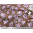 thumbnail image 3 of Soimoi Tissu Georgette Viscose Géométrique, Feuilles & Roses Imprimé Floral 1 Yard 42 Pouces de Large, 3 of 3