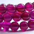 thumbnail image 2 of Angelstones Bracelet Extensible en Perles Rondes de 8 mm en Pierre Précieuse d'Agate Rose 7 Pouces, 2 of 2