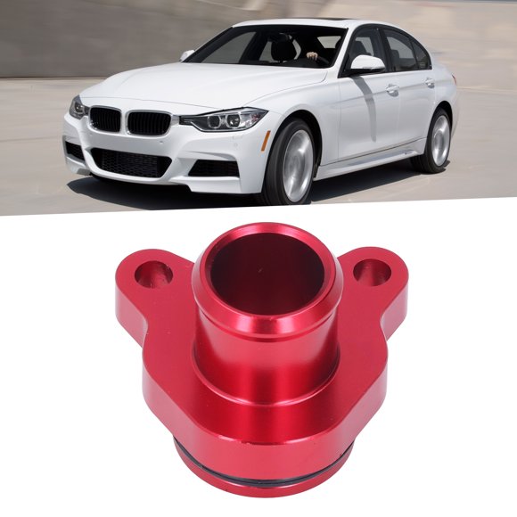 Water Tube Connector, High Hardness Anti Rust Heavy Duty Water Hose Fitting Aluminium Alloy with Clamp for Car Blue,Red,Black