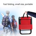 thumbnail image 4 of CHUANK Chaise Pliante de Camping Liquidation Chaise de Pêche avec Sac de Rangement Chaise Pliante d'Extérieur Tabouret de Pêche Compact Tabouret de Camping Portable Chaise de Sac à Dos avec Tissu Oxford Rouge, 4 of 8