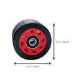 thumbnail image 3 of MasteelfCA 1 Set Double Row Roller Skates Wheel 95A Skates Wheel Line Wheel for Roller Skates, 3 of 7