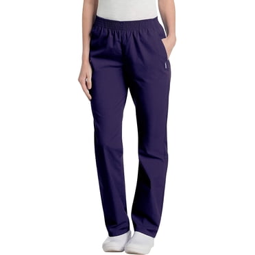 Landau Pantalon d'Uniforme Médical pour Femmes à 2 Poches, Coupe Classique Décontractée, Taille Entièrement Élastique 8327