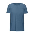 thumbnail image 3 of Cameland Hauts Grande Taille pour Femmes Hauts Amples Couleur Unie Col Rond Chandail Blouse Mode Durable Manches Courtes, 3 of 3