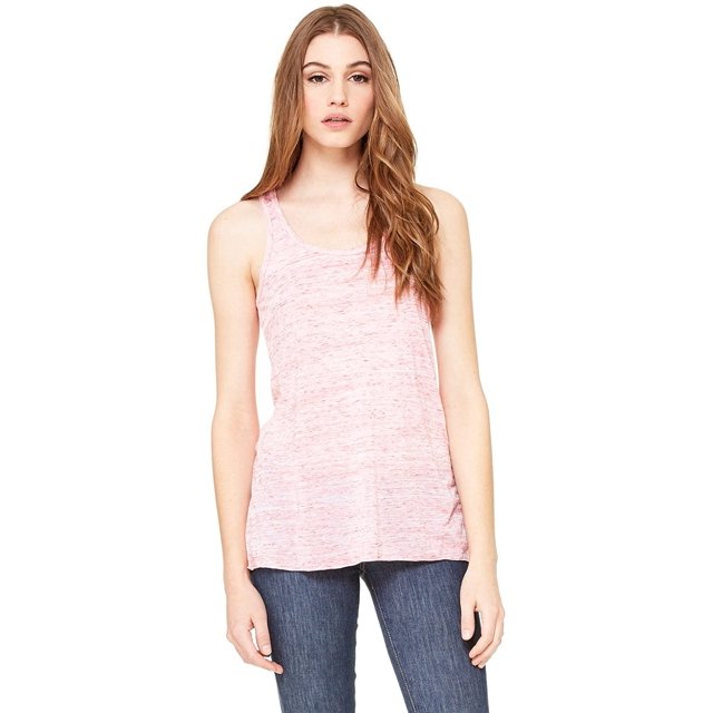 Bella Canvas Débardeur Fluide pour Femmes - Blanc - TP - Style B8800 - Étiquette Originale