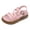 Pink, variant on Splozh Sandals for Kids Girls Children's Casual Sandals Princess Shoes Soft Sole Fashionable Little Girl Beach Comfortable Sandals White,4.5-5 Years
