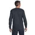 thumbnail image 2 of Jerzees T-Shirt à Manches Longues pour Hommes DRI-POWER Active, S, Noir Chiné, 2 of 3