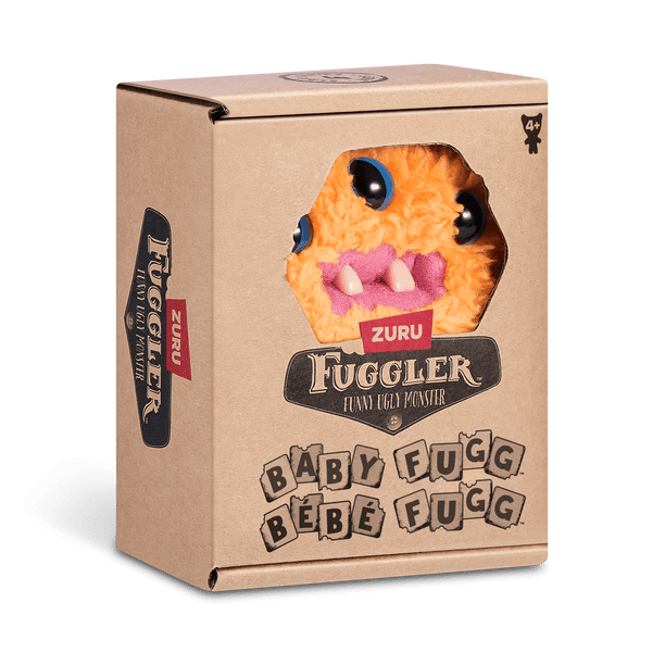 【箱あり】ZURU Fuggler Funny Ugly Monster Fuggler Baby Fuggs 3.5-inch Series 4 (Reek-O - orange) by ZURU