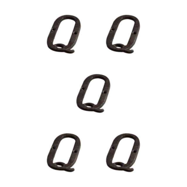relayinert Durable And Rustproof Metal House Number Plaque Impeccable Door Decoration Easy To Install Metal Letters House Numbers B17--Q 5Set