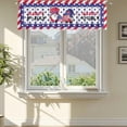 thumbnail image 4 of Independence Day Gnome Kitchen Window Valance Rod Pocket Polyester Curtain for Party and Home Decor, 4 of 6