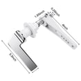 thumbnail image 3 of Toilet Flush Handle Replacement Universal Fit Toilet Cistern Handle Chrome Metal, 3 of 11