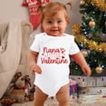 thumbnail image 2 of MIASHUI Barboteuse Garçon Fille Saint-Valentin Manches Courtes Justaucorps Vêtements, Rose, 0-3 Mois, 2 of 4