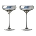 thumbnail image 1 of Thyme & Table 10 fl oz Iridescent Smoke Sphere Coupe Cocktail Glass, 2 Pack, 1 of 7