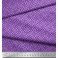 thumbnail image 3 of Soimoi Purple Cotton Duck Fabric Triangle Geometric Print Fabric by Yard 56 Inch Wide, 3 of 3