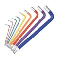 thumbnail image 2 of Amdohai 9PCS Multicolour L-Key Set Metric Hex Long Arm Ball End Hex Key Set Chrome Vanadium Steel Industrial Grade Allen Wrench Set, 2 of 8
