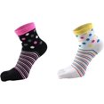 thumbnail image 3 of Chaussettes à Bout en Coton pour Femmes, Décontractées, Colorées, à Rayures, à Cinq Doigts, Lot de 7, 3 of 7