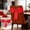 Rouge, variante sur Aufmer 4 Pcs Nœud de Chaise Épaissi, Ruban Coussin d'Air pour Sièges de Banquet, Housse de Décoration de Fête de Vacances et de Mariage