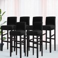 thumbnail image 1 of PiccoCasa Stretch Spandex Bar Stool Cover for Short Back Chair Black 6, 1 of 8