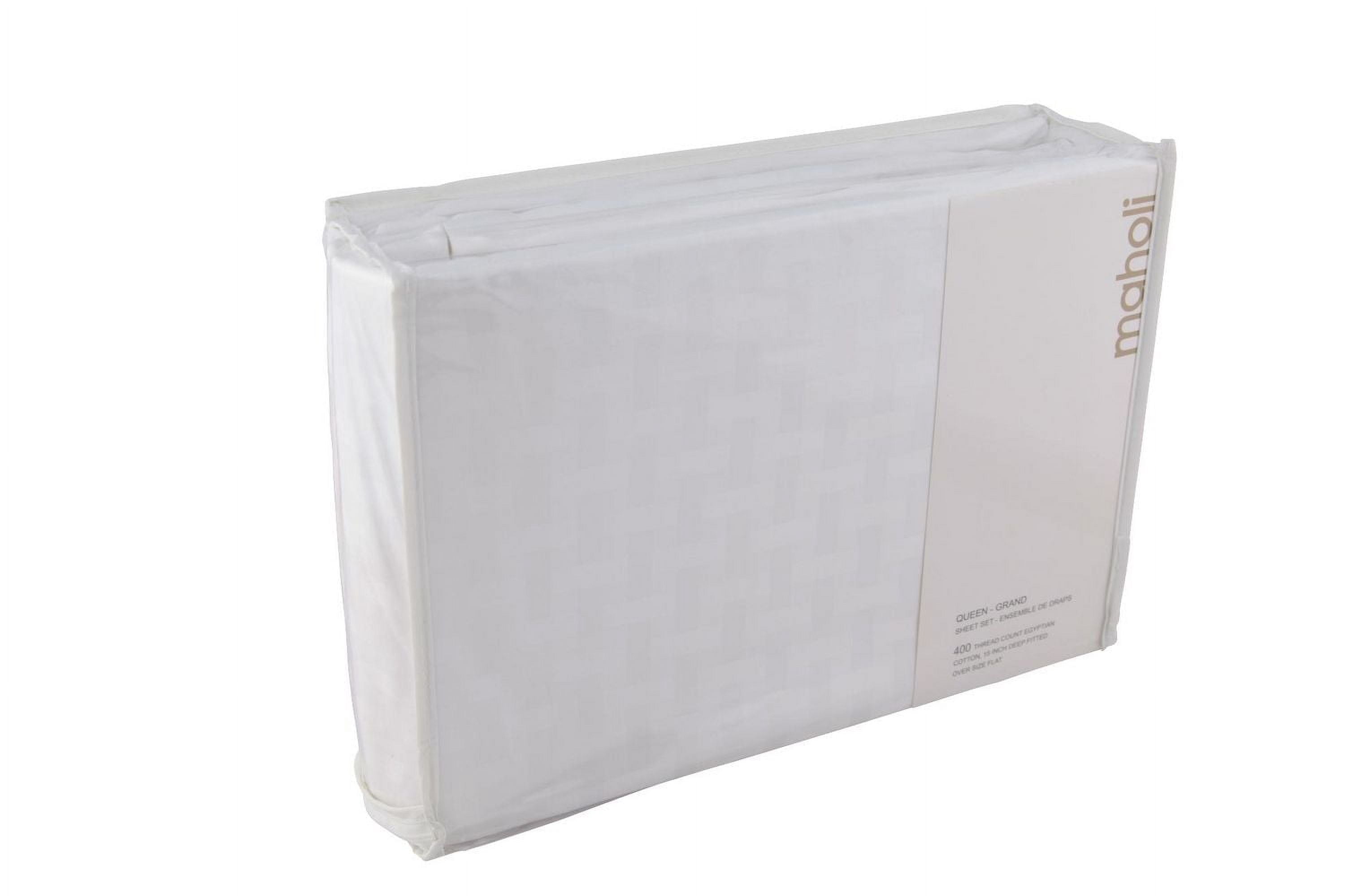 Ambassador Ensemble de draps en coton de 400 fils au pouce carré motif de bambou de Maholi