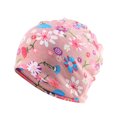 thumbnail image 1 of Tuque Décontractée Style Bohème Hijab Musulman Turban Extensible Mode Bonnets de Protection des Oreilles Accessoires de Coiffure Bonnet Fleur Rose, 1 of 6
