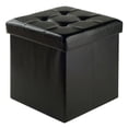 thumbnail image 1 of Winsome Ashford Faux Leather Ottoman with Storage, 1 of 5