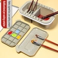 thumbnail image 1 of WREESH Multifunctional Three-piece Bucket Can Be Inserted Into Pen Gouache Painting Bucket Paint Wash Pen Holder Clearance, 1 of 9