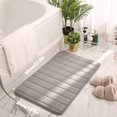 thumbnail image 2 of MesaSe Bath Mat Ultra Soft Water Absorbent Floor Mat Anti Slip Bathroom Rug Washable Memory Sponge Floor Mat(Pink), 2 of 7