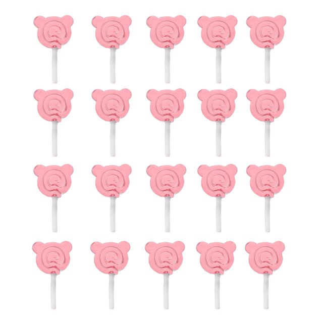 lionlar 20Pcs Maison de Poupée Miniature Snacks Bonbons Maison de Poupée Accessoires - Rose