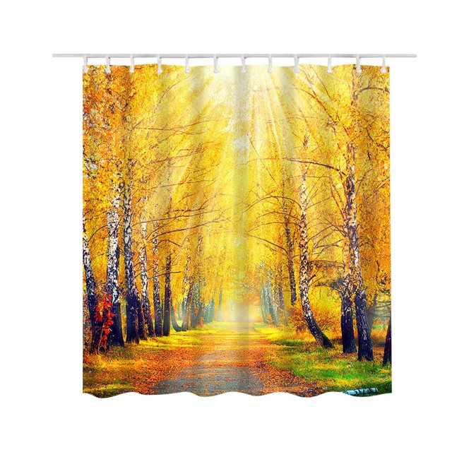 CEHVOM Printed Shower Curtain Polyester Waterproof And Mildew-proof Bathroom Waterproof And Mildew-proof Partition Curtain 150X180CM Clearance