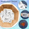thumbnail image 3 of HLONK 4 Sheets 16Pcs Wedding Dress Water Soluble Hand Sewing Stabilizers for Fabric 11.6x8.2 Inch Embroidery Stitch Practice Embroidery Patterns Transfers for Embroidery Beginners Lovers, 3 of 7
