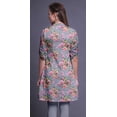 thumbnail image 4 of Bimba Kurtis Indiennes Courtes pour Femmes Tunique Imprimée Chemise à Manches Roulées, 4 of 6