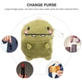 thumbnail image 2 of HINTRMENT Dinosaur Coin Bag Plush Green Dinosaur 1Pack Cash Storage Daily Use, 2 of 4