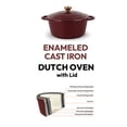 thumbnail image 4 of 3.5 Litre Kitchen Star Cast Iron Dutch Oven 24cm, MERLOT, 4 of 6