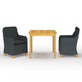 thumbnail image 1 of vidaXL 3 Piece Garden Dining Set Dark Grey, 1 of 12