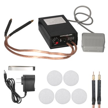 Batterie 5000W Spot Welder Machine de Soudage Spot Portative 0-800A Courant Réglable Soudeurs pour Bloc-Piles au Lithium 18650 Soudage Bande de Nickel 0,1-0,2 mm, Prise EU
