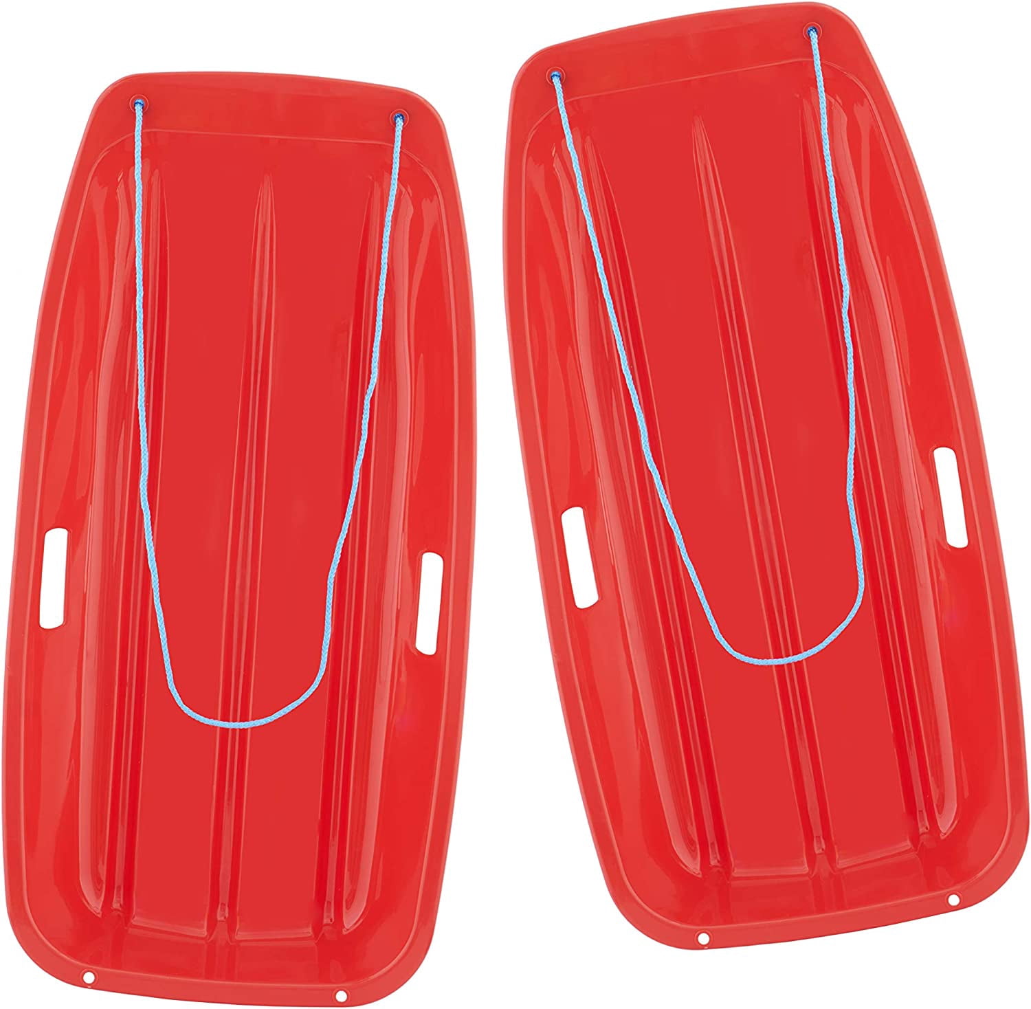 Superio Luge de Neige pour Enfants, 35 Pouces de long Rouge (Lot de 2)