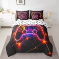 thumbnail image 2 of Erosebridal Gradient Gamepad Bed in a Bag Twin size, Abstract Geometric Bed Set, Gaming Room Decor, Reversible, 2 of 5