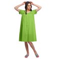 thumbnail image 2 of Moomaya Robe de Nuit d'Allaitement à Manches Courtes en Popeline de Coton Unie pour Femmes, 2 of 5