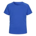 thumbnail image 1 of T-shirts à Manches Courtes à Col Rond pour Tout-Petits, Hauts Décontractés en Coton Respirant pour l'École et le Jeu, 1 of 3