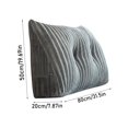 thumbnail image 3 of Gray Triangular Support Pillow, for Reading and Positioning, Triangular Bed Pillow for Reading, Headboard Backrest with Detachable Pillowcase for Support and Comfort, Kingtowag, 3 of 8
