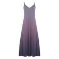 thumbnail image 5 of Ovzne Robes pour Femmes Robe de Plage Robes d'Été pour Femmes Imprimé Sans Manches Col Rond Robe Décontractée Robes Robe de Printemps Imprimée Liquidation, 5 of 5