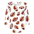 thumbnail image 4 of QATAINLAV Hauts pour Femmes à Manches 3/4 Décontractés Blouse à Col Rond Jour de Match T-Shirts Graphiques de Football Chemises Coupe Ample Chandail à Manches Trois Quarts Multicolore G, 4 of 6